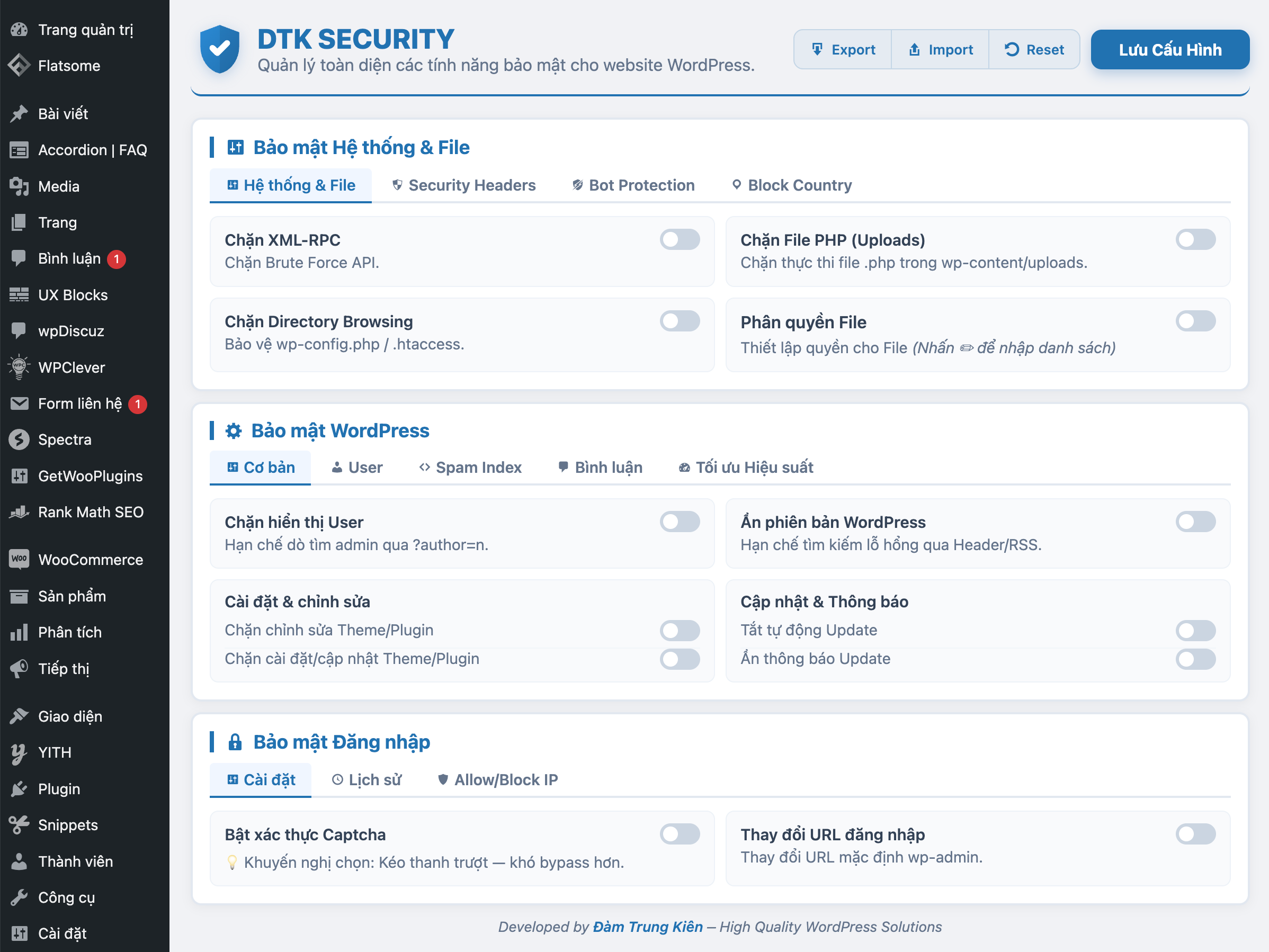 Plugin DTK Security